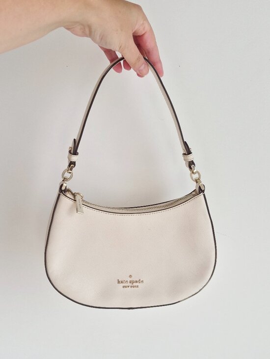 kate spade Handbags - Kate Spade New York Cream Saffiano Shoulder Bag Y2K